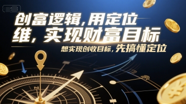 创富逻辑，用定位思维实现财富目标，想实现创收目标，先搞懂定位-AI创作学习-提示词应用-短视频玩法灵卓AI学习网