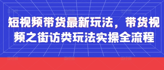 右豹：短视频带货最新玩法，带货视频之街访类玩法实操全流程-AI创作学习-提示词应用-短视频玩法灵卓AI学习网