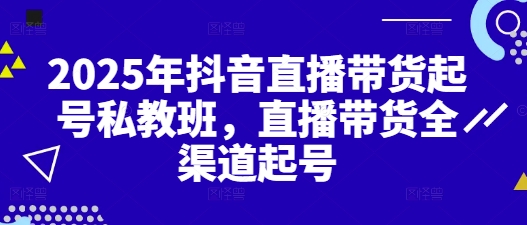 2025年抖音直播带货起号私教班，直播带货全渠道起号-AI创作学习-提示词应用-短视频玩法灵卓AI学习网