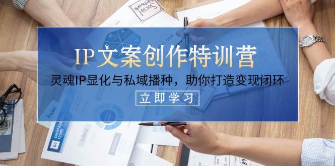 IP文案创作特训营，灵魂IP显化与私域播种，助你打造变现闭环（14节课）-AI创作学习-提示词应用-短视频玩法灵卓AI学习网