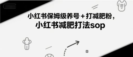 小红书减肥账号：保姆级养号+打减肥粉，小红书减肥打法sop【27分钟直播讲解】-AI创作学习-提示词应用-短视频玩法灵卓AI学习网