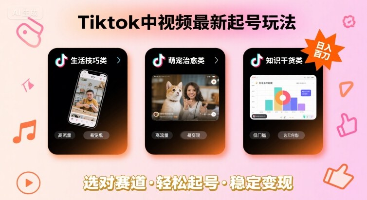 Tiktok中视频最新起号玩法：新闻+体育+非洲部落-AI创作学习-提示词应用-短视频玩法灵卓AI学习网